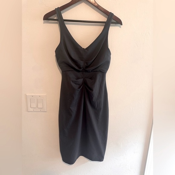 Susana Monaco V Gathered Strap Tank Dress in Midnight Blue Sz S - Picture 7 of 10